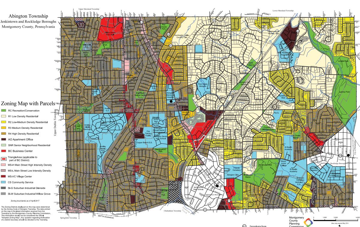 Zoning Map plus Legend